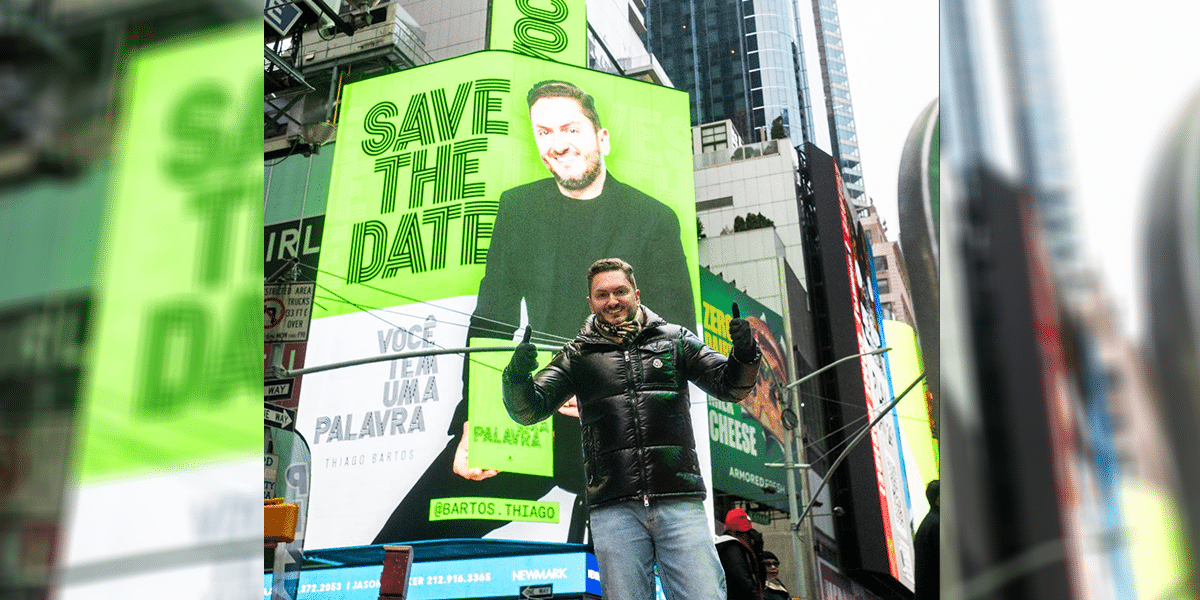 A Spectacular Launch in Times Square: Thiago Bartos's New Book