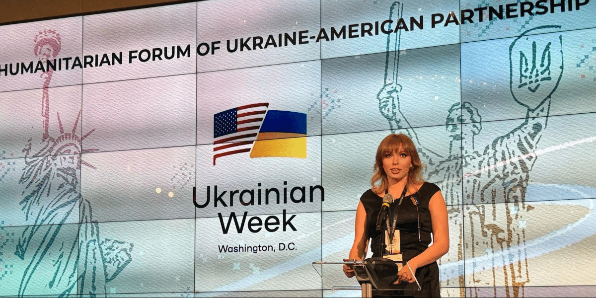 Anastasiia Lozik moderates Psychological Rehabilitation Programs at Ukraine-American Partnership Forum