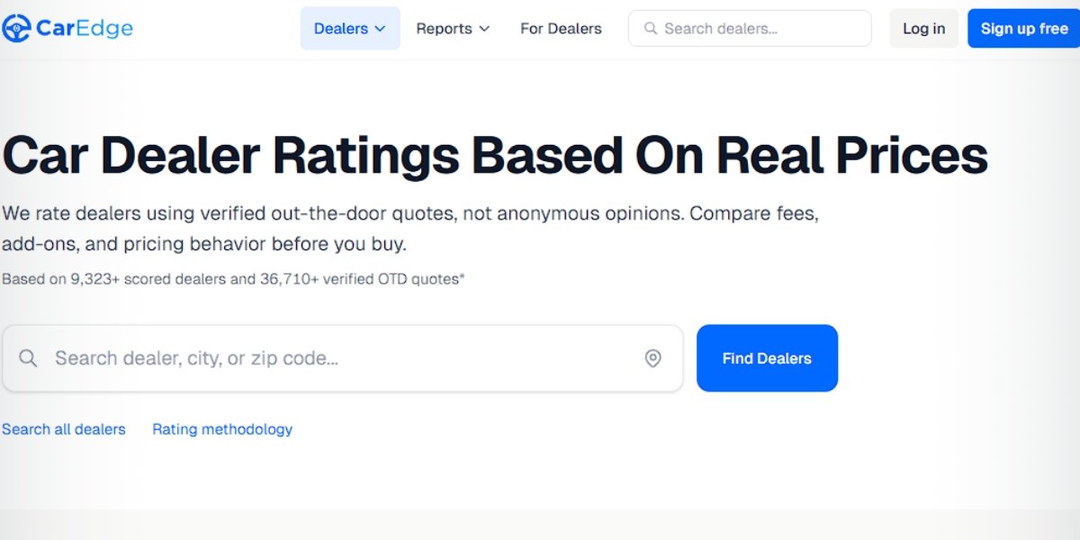 CarEdge Launches ‘Dealer Transparency Index’ Providing Consumers with Verified Pricing Data to Enhance Buying Decisions
