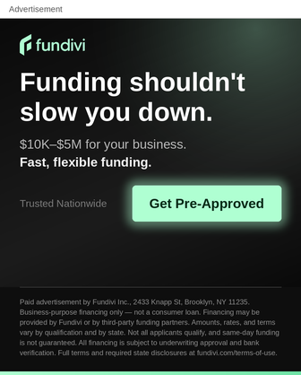 Easy business financing application